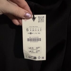 Zara Black Minimalist halter Top